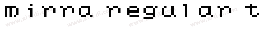 mirra regular ttf字体转换